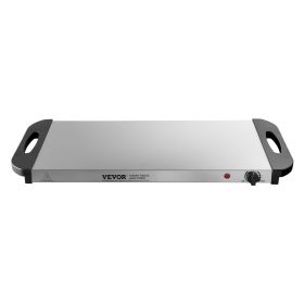 VEVOR Electric Warming Tray Buffet Food Warming w/ Temp Control Stainless Steel